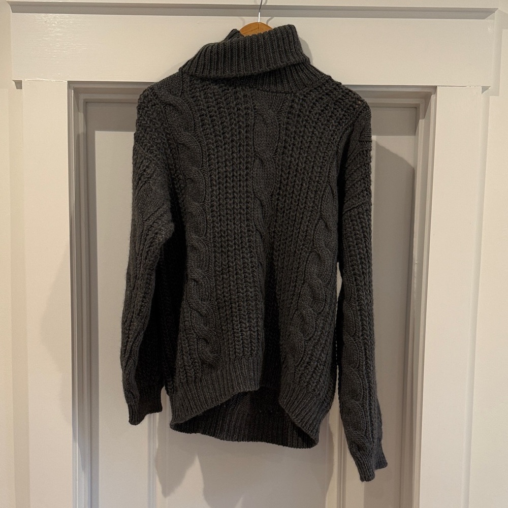 NWT- DOEN Leighton Sweater- Dark Grey - Picture 4 of 7